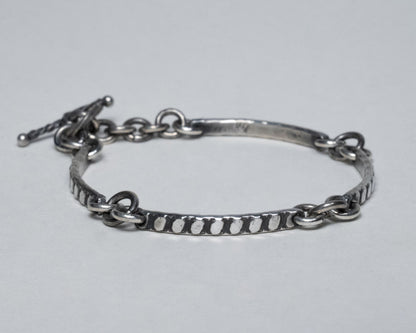 Multi-Bar Oval Bracelet